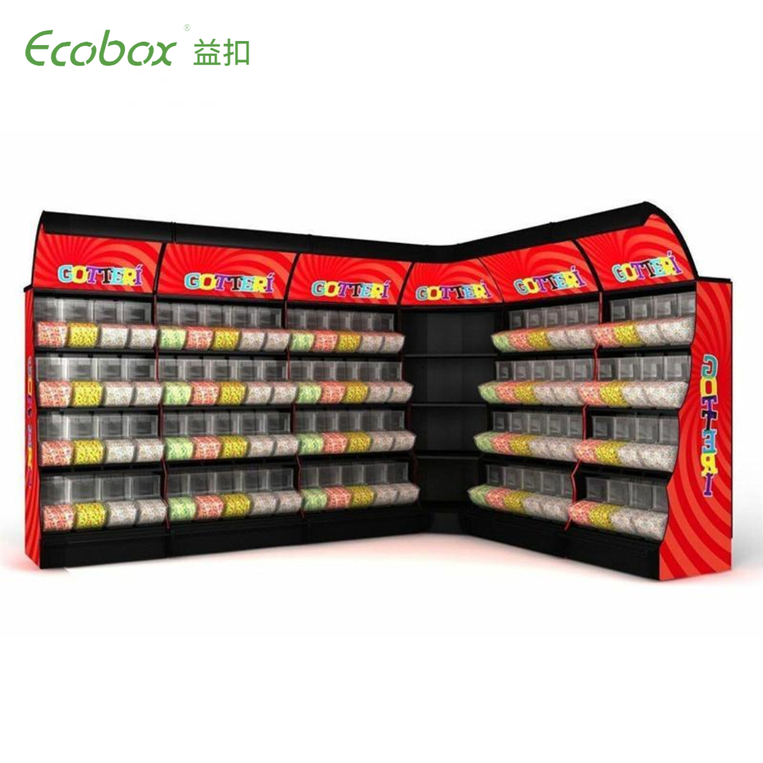 TG -013 Combined Candy Shelf - Prateleira de exibição de alimentos a granel 