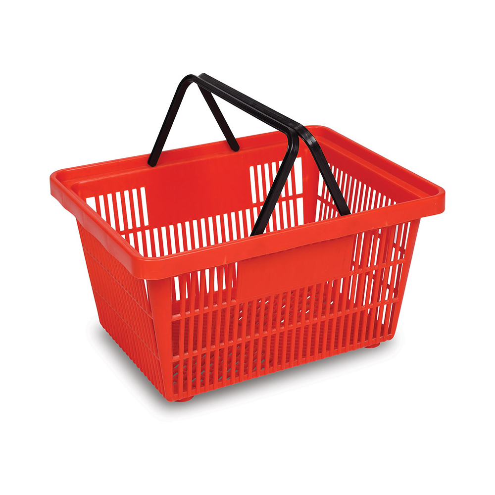 JS-SBT0 Handle Plastic Handle Shopping para supermercado 