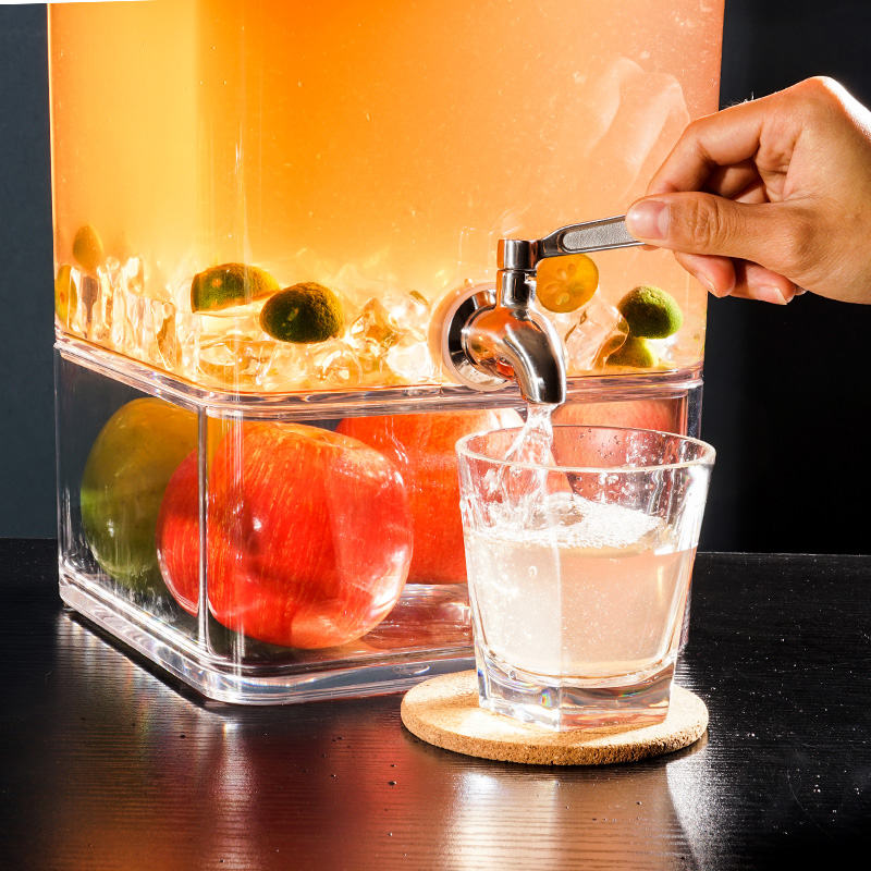 SW600 Dispensadores de bebidas transparentes Dsipensers com torneira